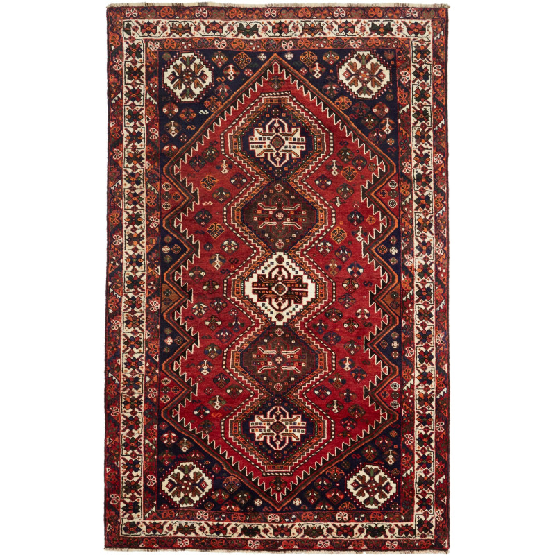 Shiraz 160x258 Cm Shiraz Persia Hand-carded Wool Cotton