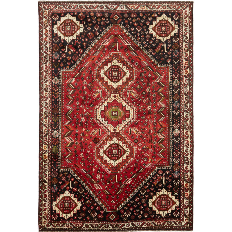 Shiraz 173x260 Cm Shiraz, Persia, Hand-carded Wool (cotton