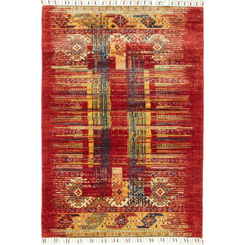 Siva 94x150 Cm Siva, Pakistan, Hand-carded Wool With Cotton