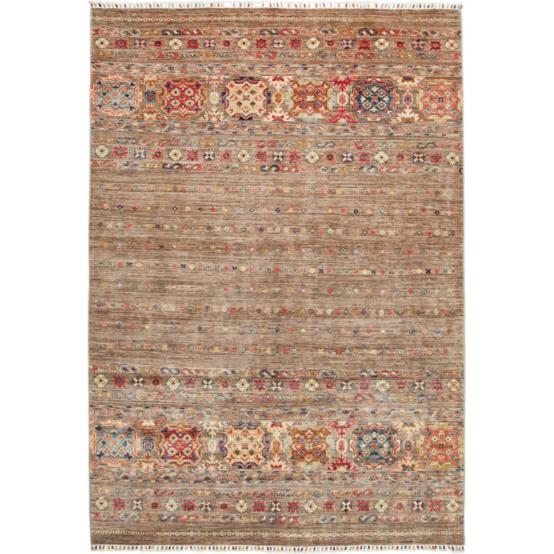 Hand Made Rug Rubin Pakistan 170x243 Brown Mult