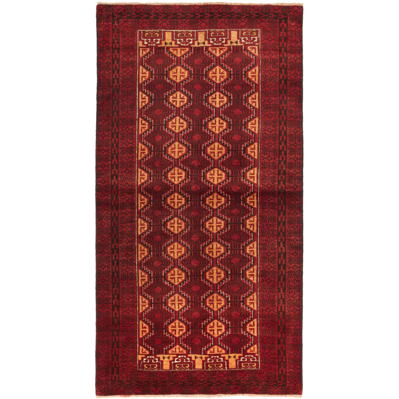 Baluch 103x201 Cm Baluch Persia Hand-carded Wool Cotton
