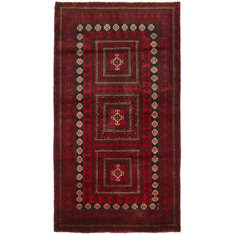 Baluch 110x208 Cm Baluch Persia Hand-carded Wool Cotton