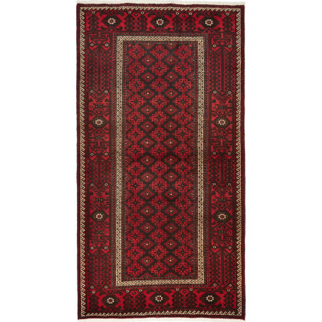 Baluch 109x211 Cm Baluch Persia Hand-carded Wool (cotton