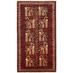 Baluch 102x190 Cm Baluch Persia Hand-carded Wool (warp: