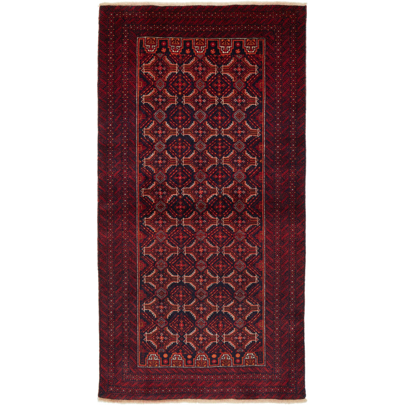 Baluch 108x208 Cm Baluch Persia Hand-spun Wool Cotton