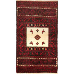 Baluch 110x190 Cm Baluch, Persia, Hand-carded Wool, Cotton