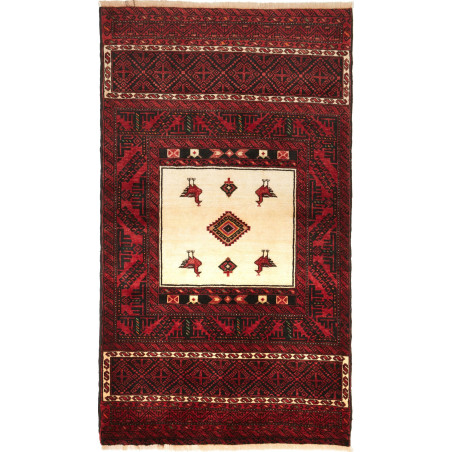 Baluch 110x190 Cm Baluch, Persia, Hand-carded Wool, Cotton