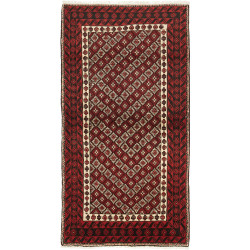 Baluch 98x188 Cm Baluch, Persia, Hand-carded Wool, Cotton,