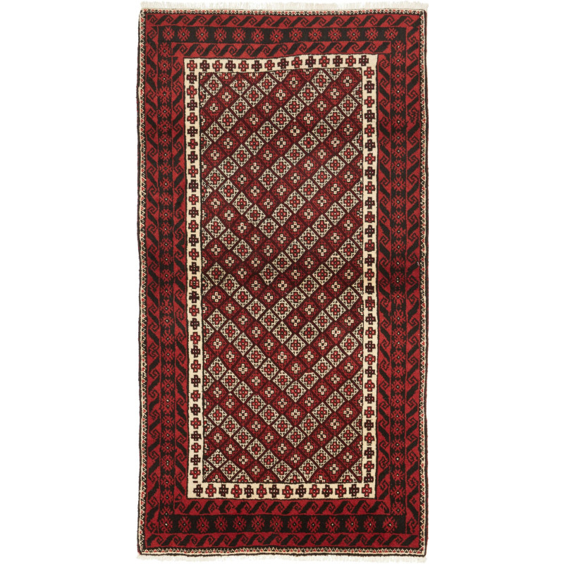 Baluch 98x188 Cm Baluch, Persia, Hand-carded Wool, Cotton,