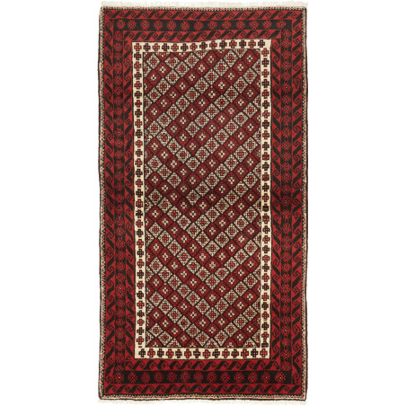 Baluch 98x188 Cm Baluch, Persia, Hand-carded Wool, Cotton,