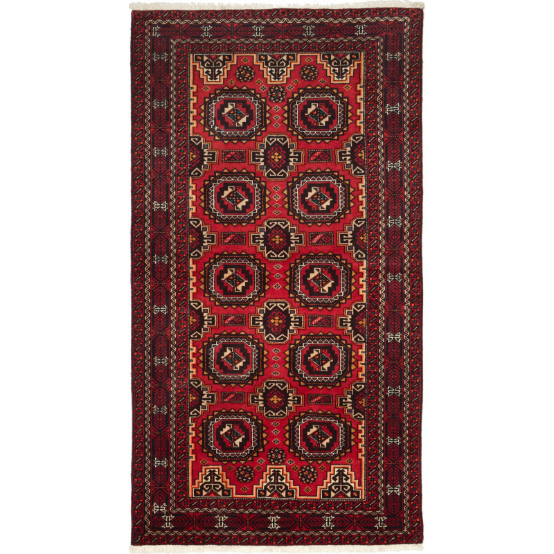 Baluch 103x194 Cm Baluch, Persia, Hand-carded Wool (warp: