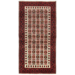 Baluch 97x187 Cm Baluch, Persia, Hand-carded Wool (warp: