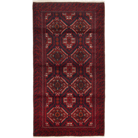 Baluch 110x202 Cm Baluch Persia Hand-carded Wool Cotton