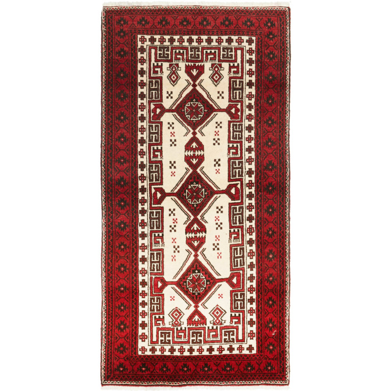 Baluch 95x192 Cm Baluch, Persia, Hand-carded Wool,