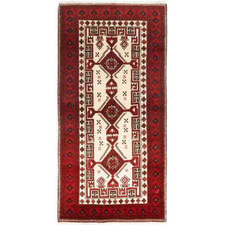 Baluch 95x192 Cm Baluch, Persia, Hand-carded Wool,