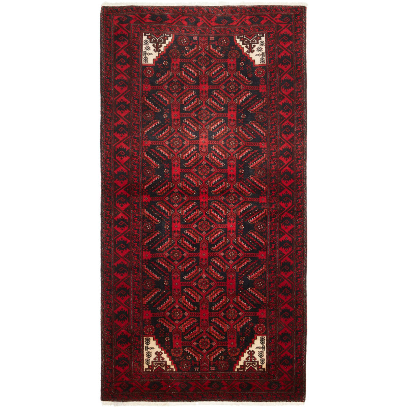 Baluch 97x192 Cm Baluch Persia Hand-carded Wool Cotton