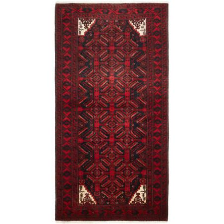 Baluch 97x192 Cm Baluch Persia Hand-carded Wool Cotton