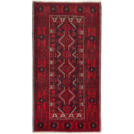 Baluch 106x205 Cm Baluch Persia Hand-carded Wool Cotton