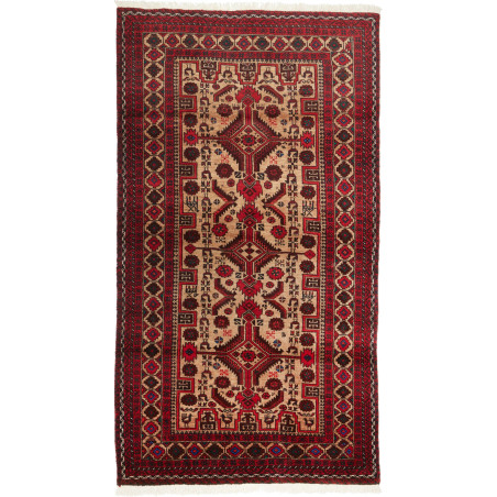 Baluch 96x181 Cm Baluch, Persia, Hand-carded Wool (warp: