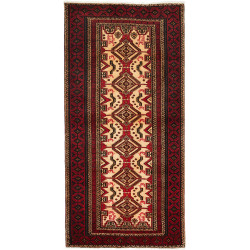 Baluch 100x208 Cm Baluch Persia Hand-carded Wool