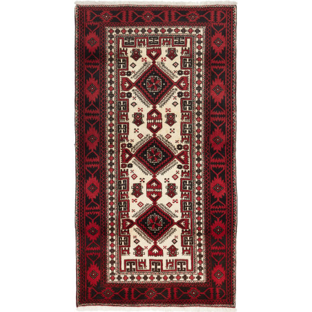 Baluch 96x183 Cm Baluch, Persia, Hand-carded Wool (warp: