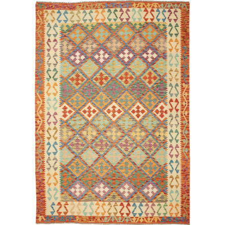 Kilim 201x291 Cm Kilim Afghanistan Hand-carded Wool