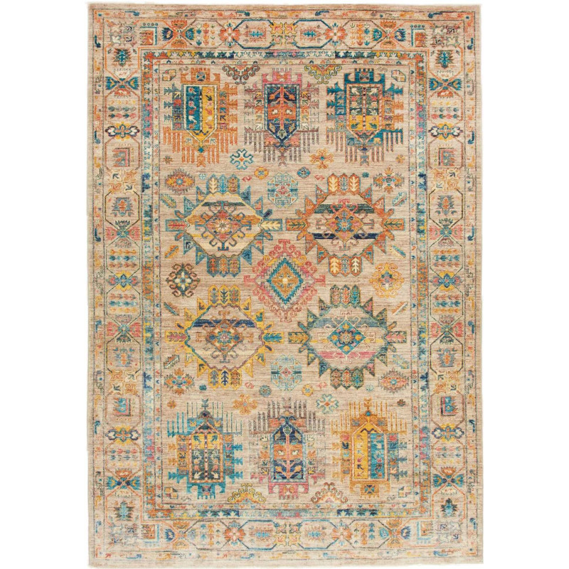 Hand Made Rug Tribal Pakistan 163x244 Beige Blu
