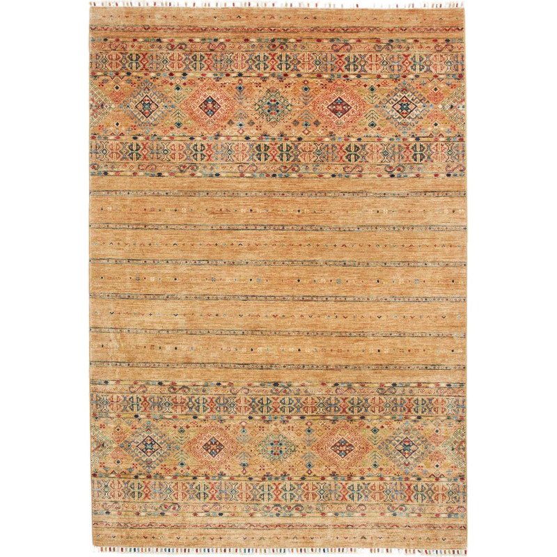 Hand Made Rug Rubin Pakistan 167x240 Brown Beig