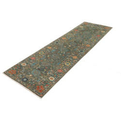 Hand Made Rug Ziegler Fine Pakistan 78x246 Teal