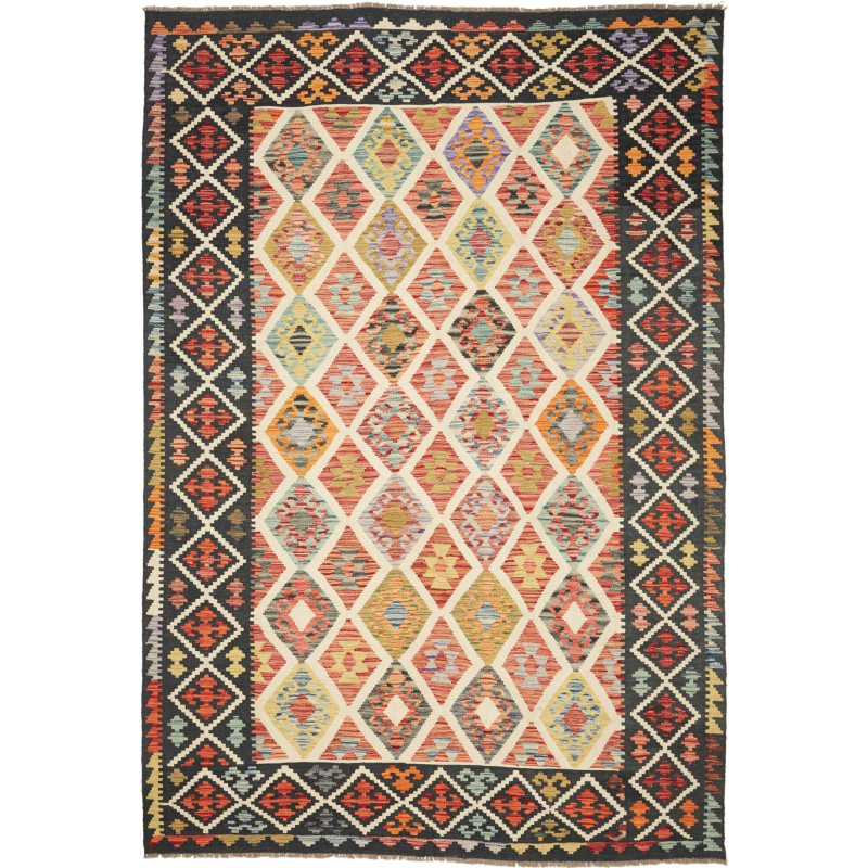 Kilim 203x298 Cm Kilim, Afghanistan, Hand-carded Wool (warp: