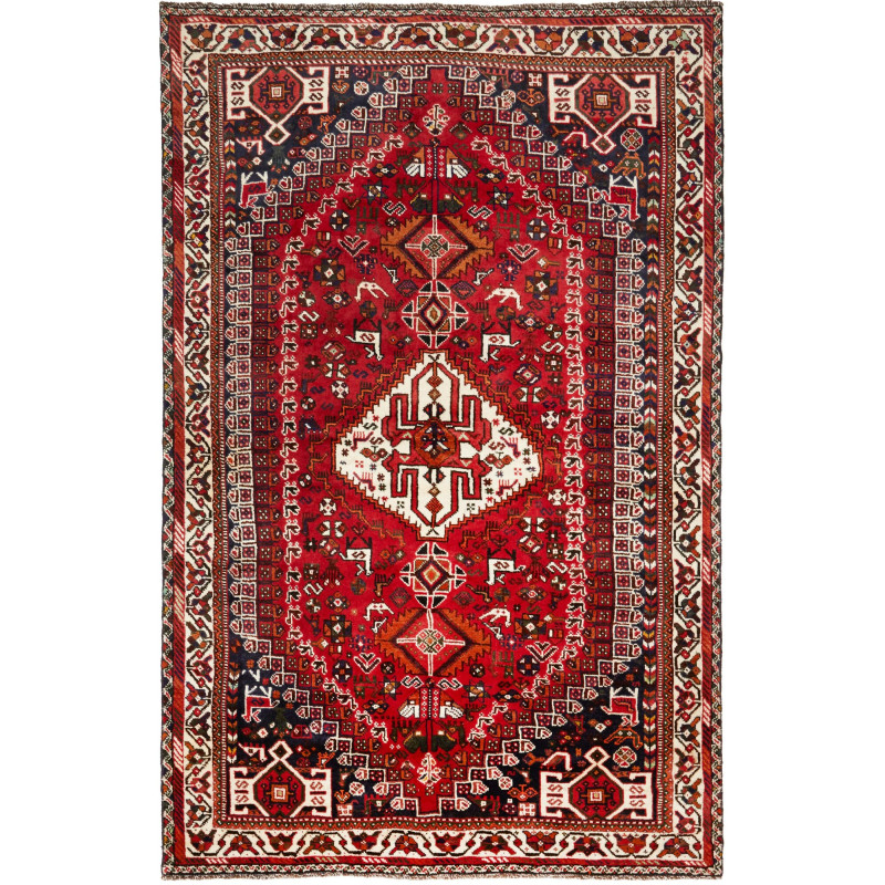 Shiraz 160x253 Cm Shiraz, Persia, Hand-carded Wool, Cotton