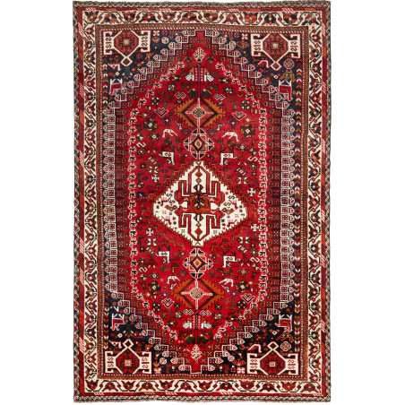 Shiraz 160x253 Cm Shiraz, Persia, Hand-carded Wool, Cotton