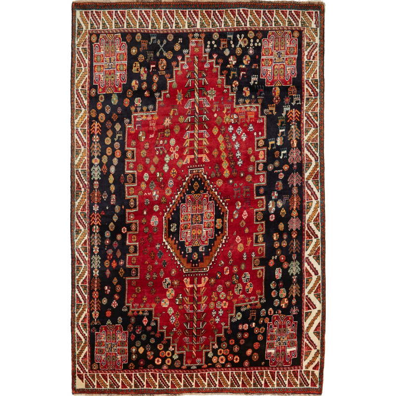 Shiraz 170x258 Cm Shiraz Persia Hand-carded Wool Cotton