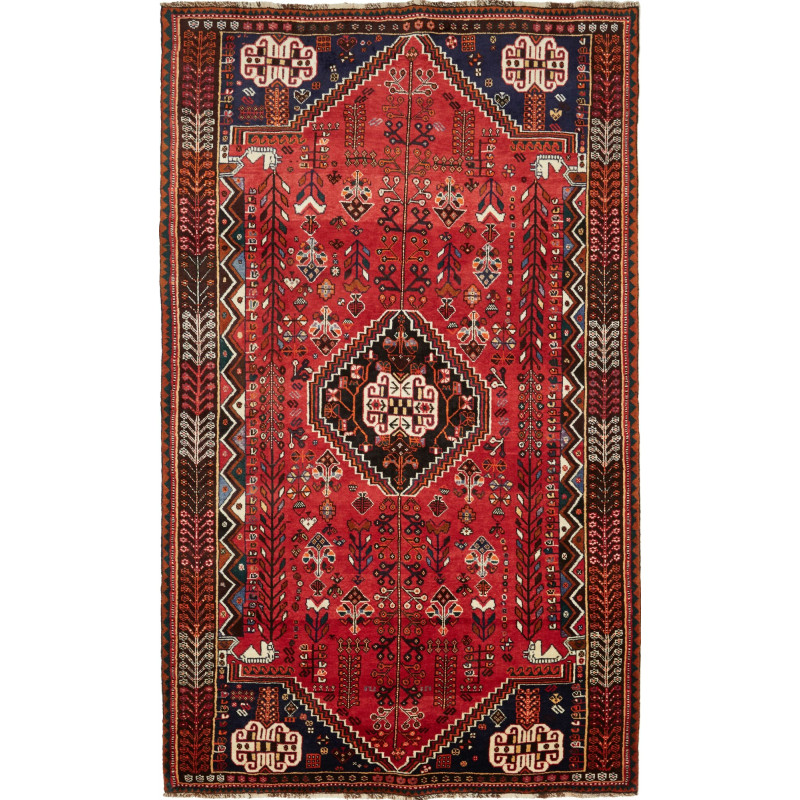 Shiraz 160x267 Cm Shiraz Persia Hand-carded Wool Cotton