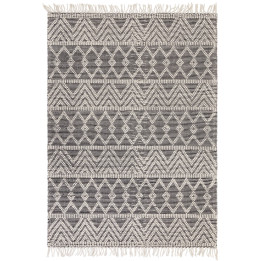 Rug Asra geometric cream and black 120x170 cm