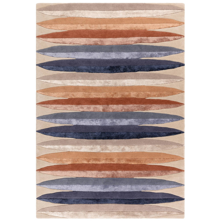 Tappeto Matrix geometrico beige e ocra 200x300 c