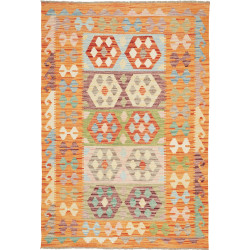 Kilim 124x183 Cm Kilim, Afghanistan, Hand-carded Wool, 0.3