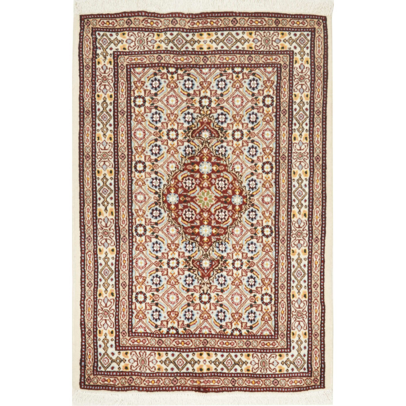 Moud 61x91 Cm Moud Persia Hand-carded Wool, Cotton