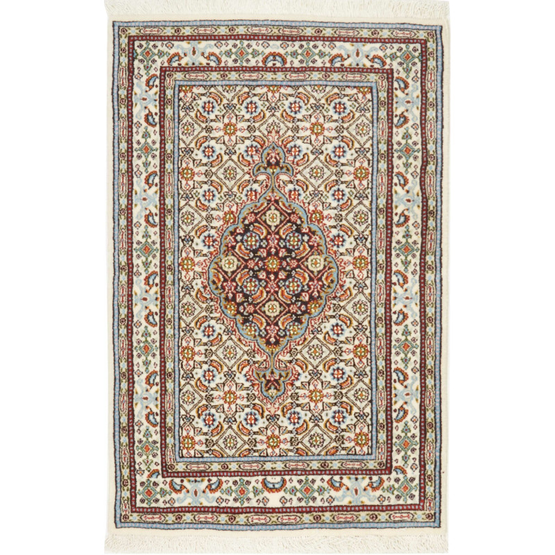 Moud 59x88 Cm Moud, Persia, Hand-carded Wool (warp Cotton),