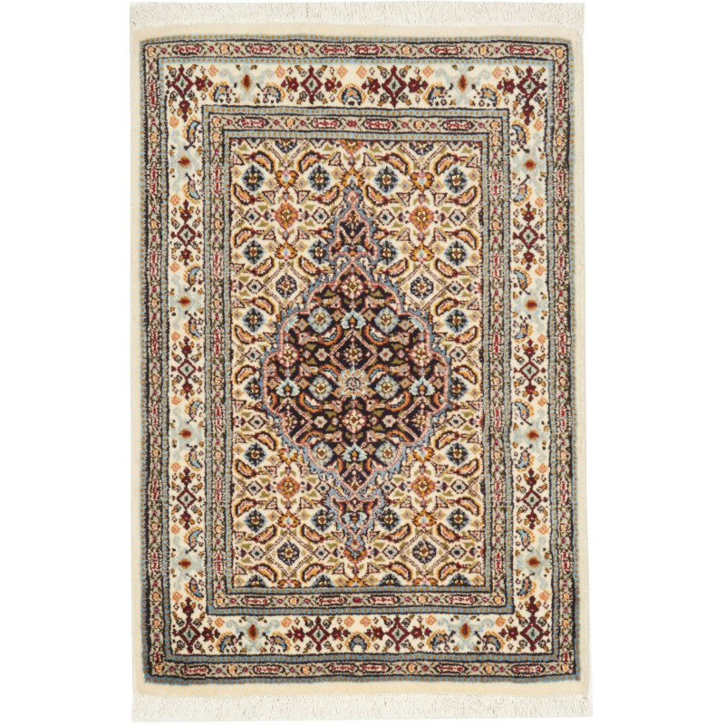 Moud 58x88 Cm Moud, Persia, Hand-carded Wool (warp: Cotton),
