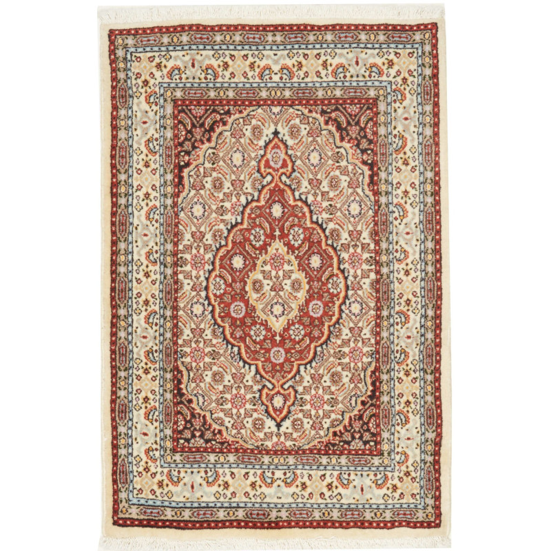 Moud 61x90 Cm Moud - Persia - Hand-carded Wool (warp: