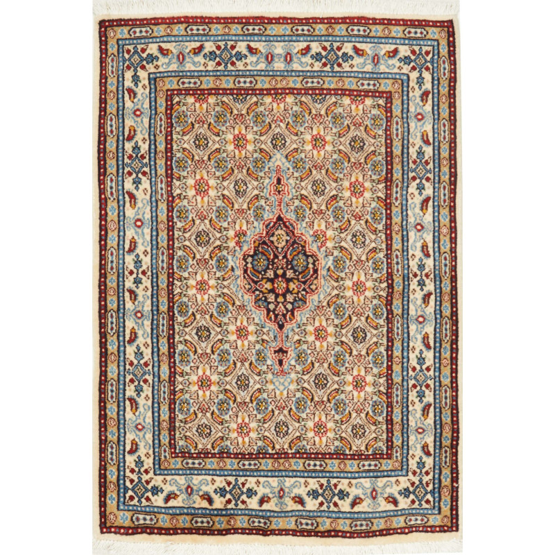 Moud 60x87 Cm Moud Persia Hand-carded Wool Cotton