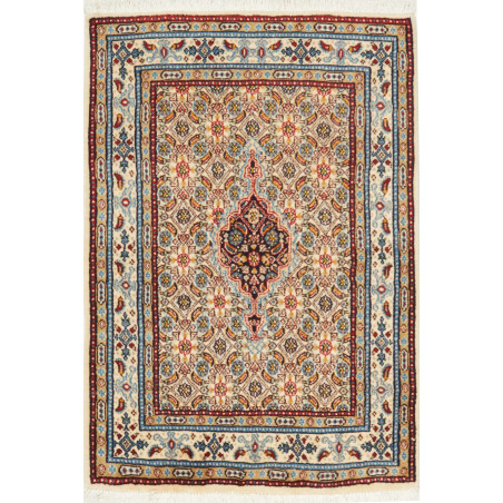 Moud 60x87 Cm Moud Persia Hand-carded Wool Cotton