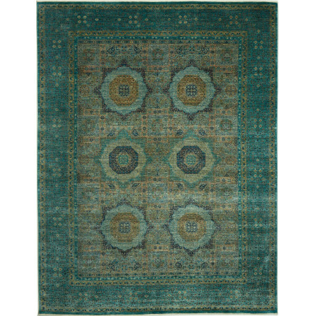 Rug Mamlouk Pakistan 278x359 Teal Aquamarine