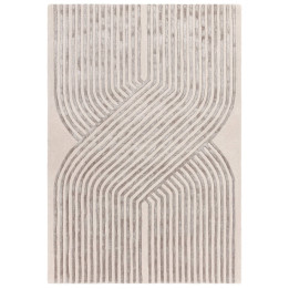 Rug Matrix geometric beige light gray 160x230 cm
