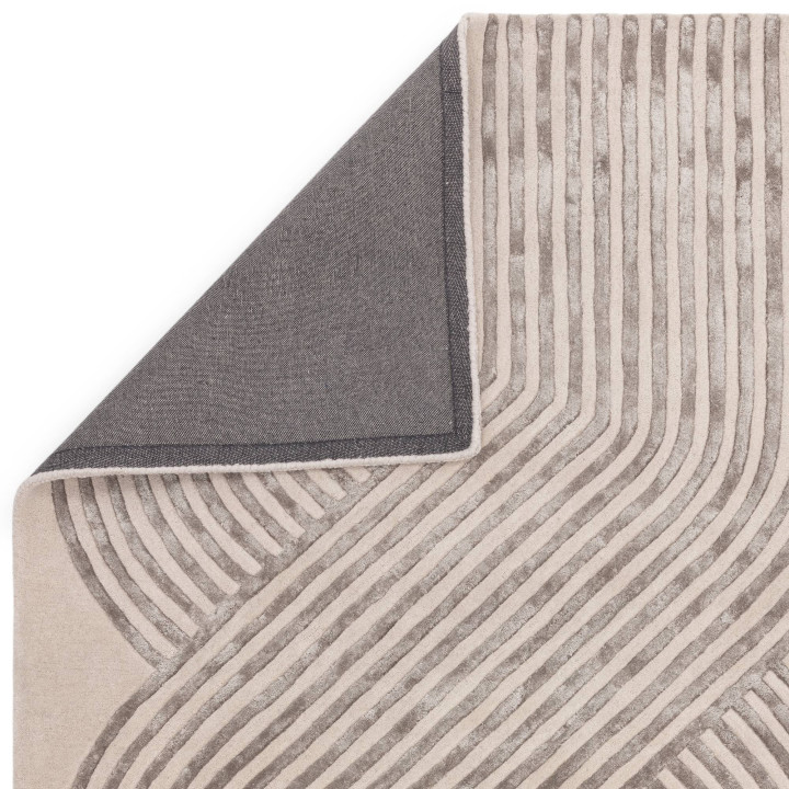 Tappeto Matrix geometrico beige e grigio chiaro
