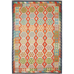 Kilim 204x297 Cm Kilim, Afghanistan, Hand-carded Wool (warp: