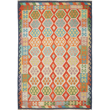 Kilim 204x297 Cm Kilim, Afghanistan, Hand-carded Wool (warp:
