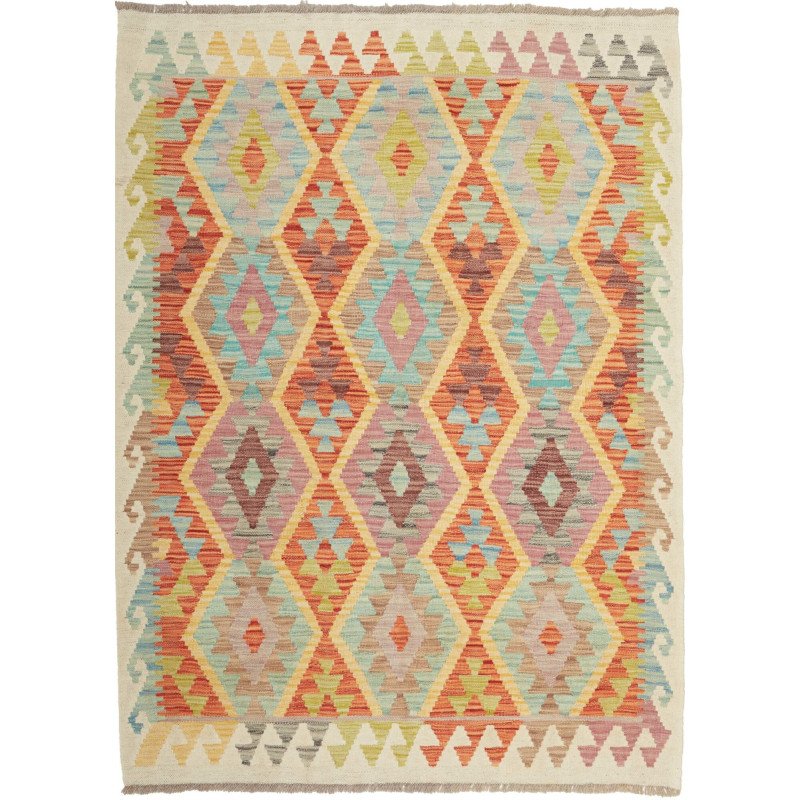 Kilim 127x173 Cm Kilim, Afghanistan, Hand-carded Wool,
