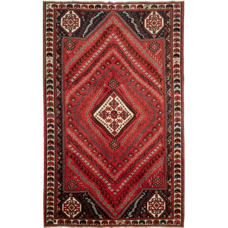 Shiraz 177x280 Cm Shiraz, Persia, Hand-carded Wool, Cotton